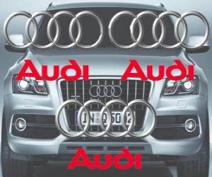 Puzzle Audi, Αουντι λογότυπο, γερμανικά μάρκα αυτοκινήτου